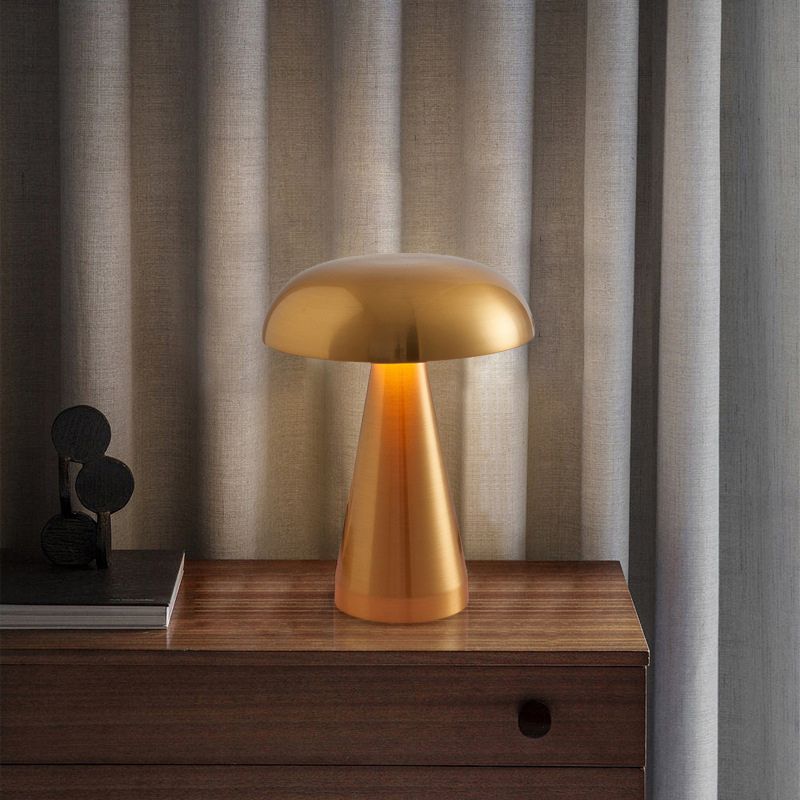 Modern Svampformad LED Bordslampa - Trådlös, Uppladdningsbar och Touchkontrollerad