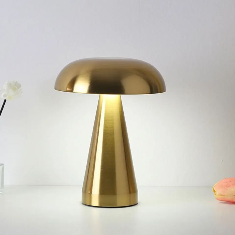 Modern Svampformad LED Bordslampa - Trådlös, Uppladdningsbar och Touchkontrollerad