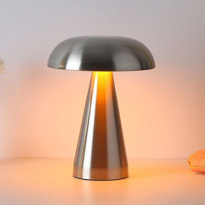 Modern Svampformad LED Bordslampa - Trådlös, Uppladdningsbar och Touchkontrollerad