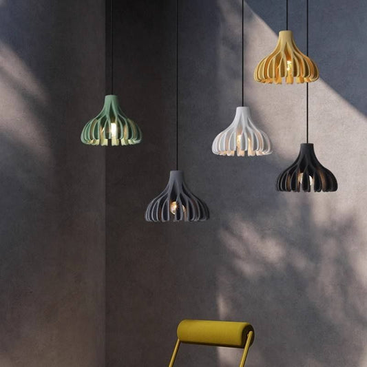 Modern Minimalistisk Pendellampa i Miljövänlig Resin – Stilren Belysning för Restaurang, Bar & Hem
